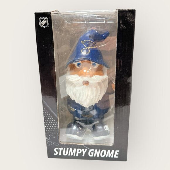 St Louis Blues NHL Hockey Stumpy Gnome 7 inch Resin Garden Gnome New - Picture 1 of 7